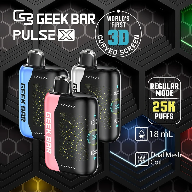 Geek Bar Pulse X 25000 一次性電子煙|3D曲面螢幕|雙模式切換